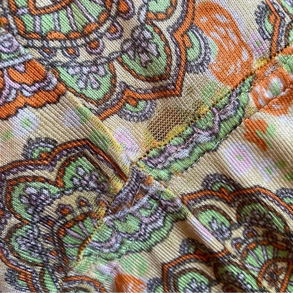 Vintage Maxi Dress House dress Mumu handmade paisley - Picture 5 of 7